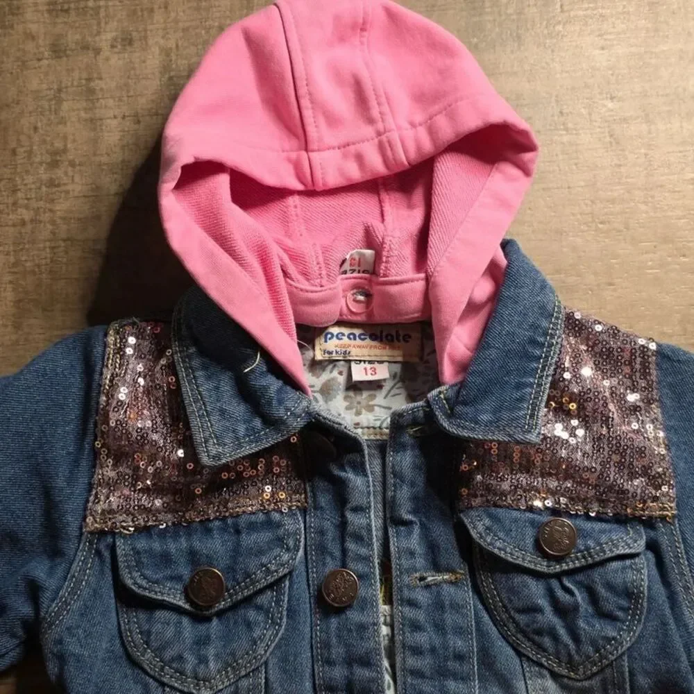 Peacolate kids embroidered